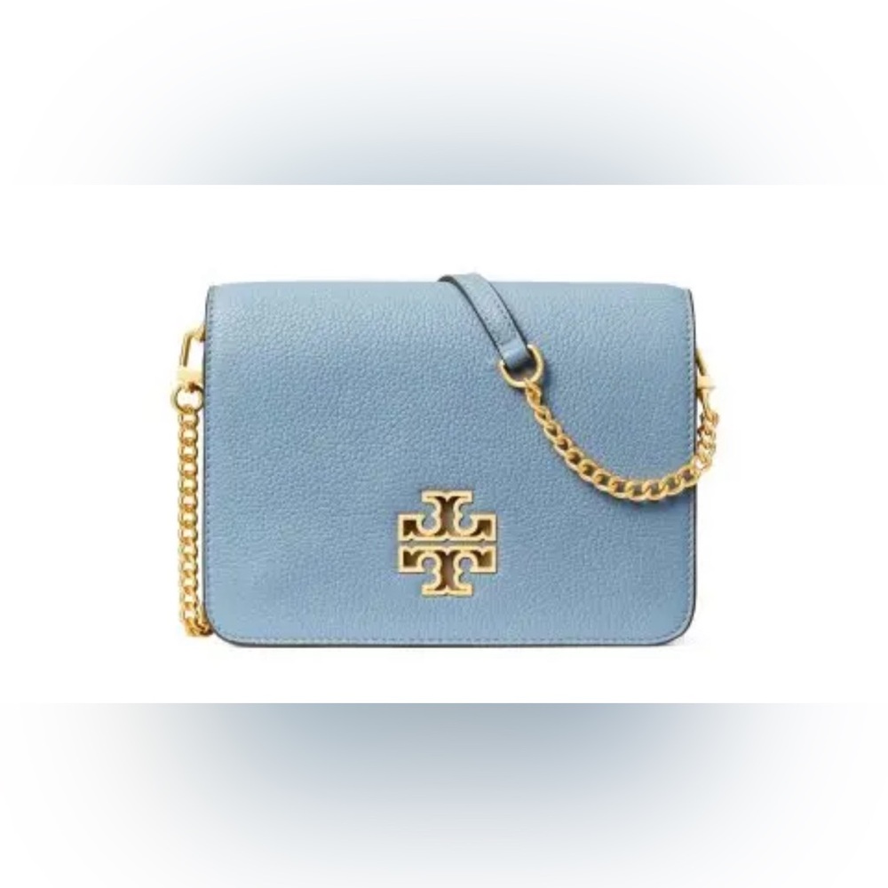 NWT RARE Luxury Classic Minimalist Preppy Authentic Tory Burch Blue Crossbody